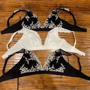 Wacoal bralettes set of 3